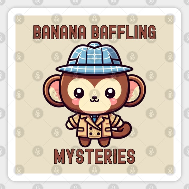 Monkey detective Magnet by Japanese Fever